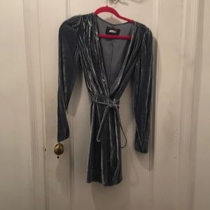 Reformation crushed velvet dress